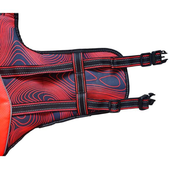 Arcadia Trail High Visibility Orange Dog Flotation Vest Life Jacket Size MED - Picture 5 of 11